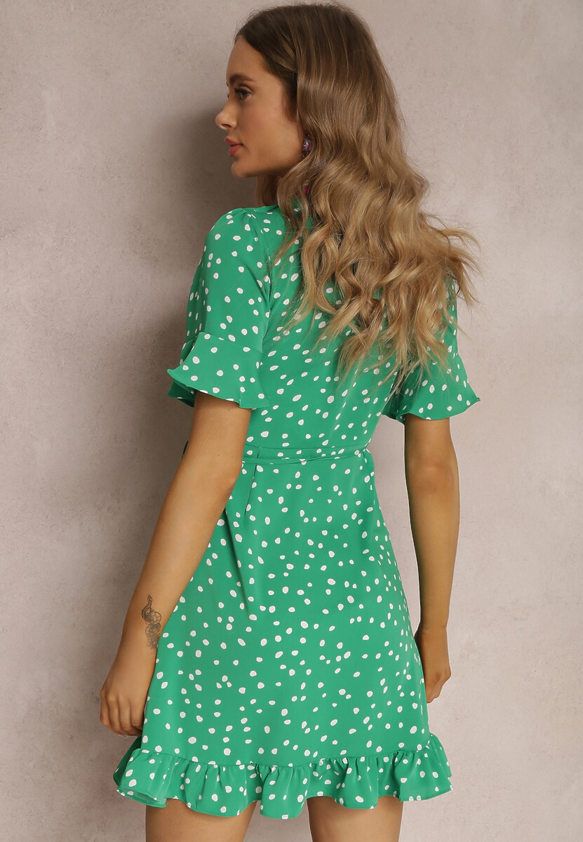 Zielona Sukienka Thaelice