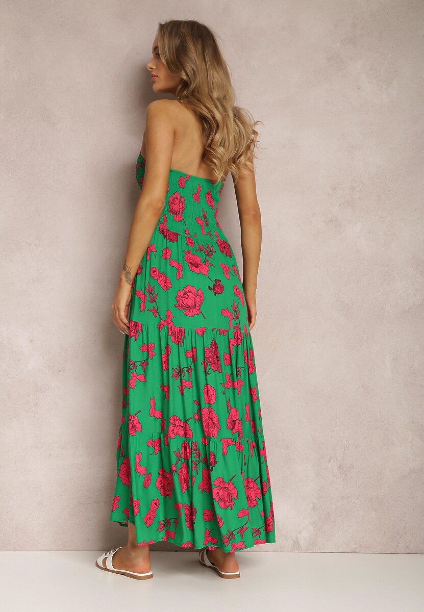 Zielona Sukienka z Wiskozy Hellitrite