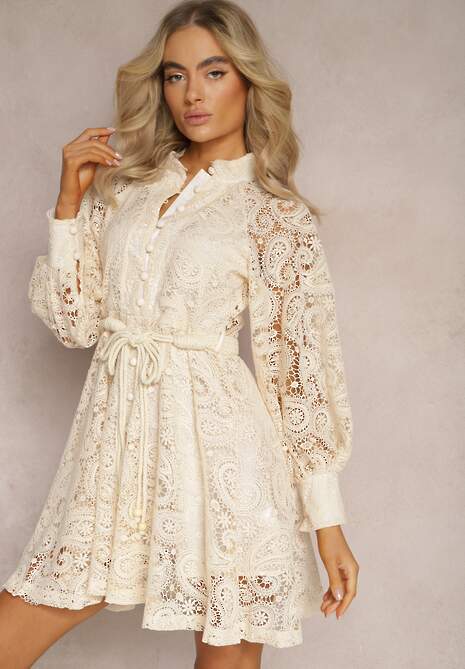 Jasnobeżowa Sukienka Melliopis