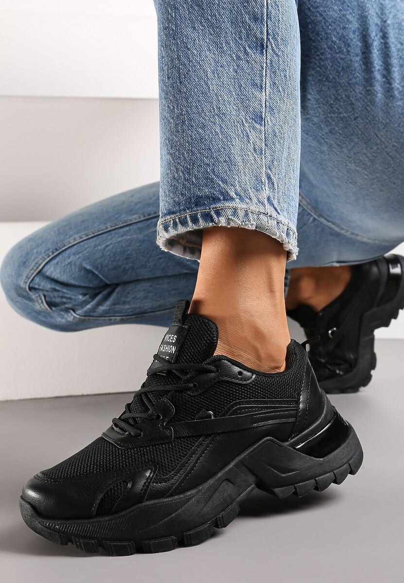 Czarne Sneakersy Dorameia
