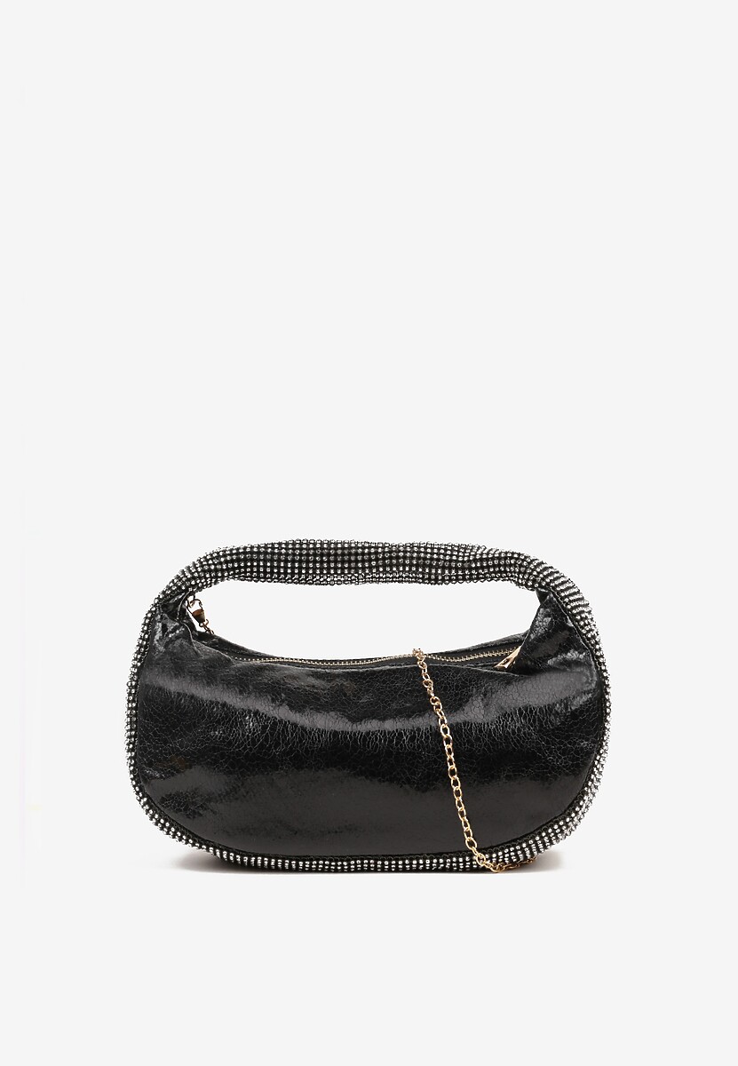 Srebrna Torebka Wieczorowa Vices Ozdobiona Cyrkoniami Dentie