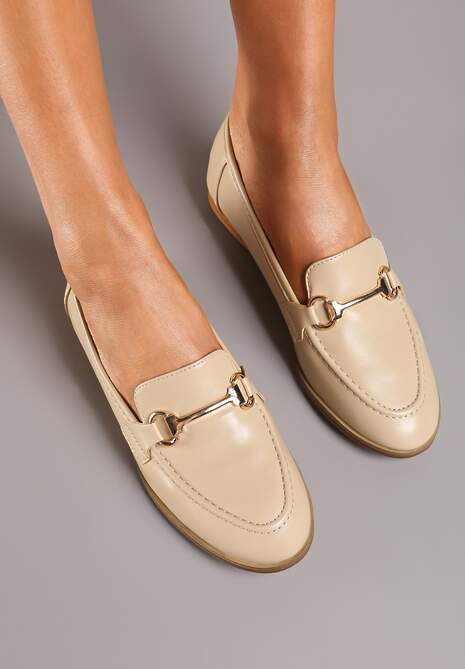 Beżowe Mokasyny Sakina
