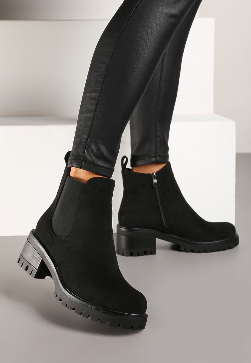 Czarne Botki na Słupku Ruiha