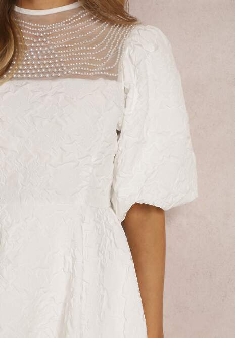 Biała Sukienka Asoope