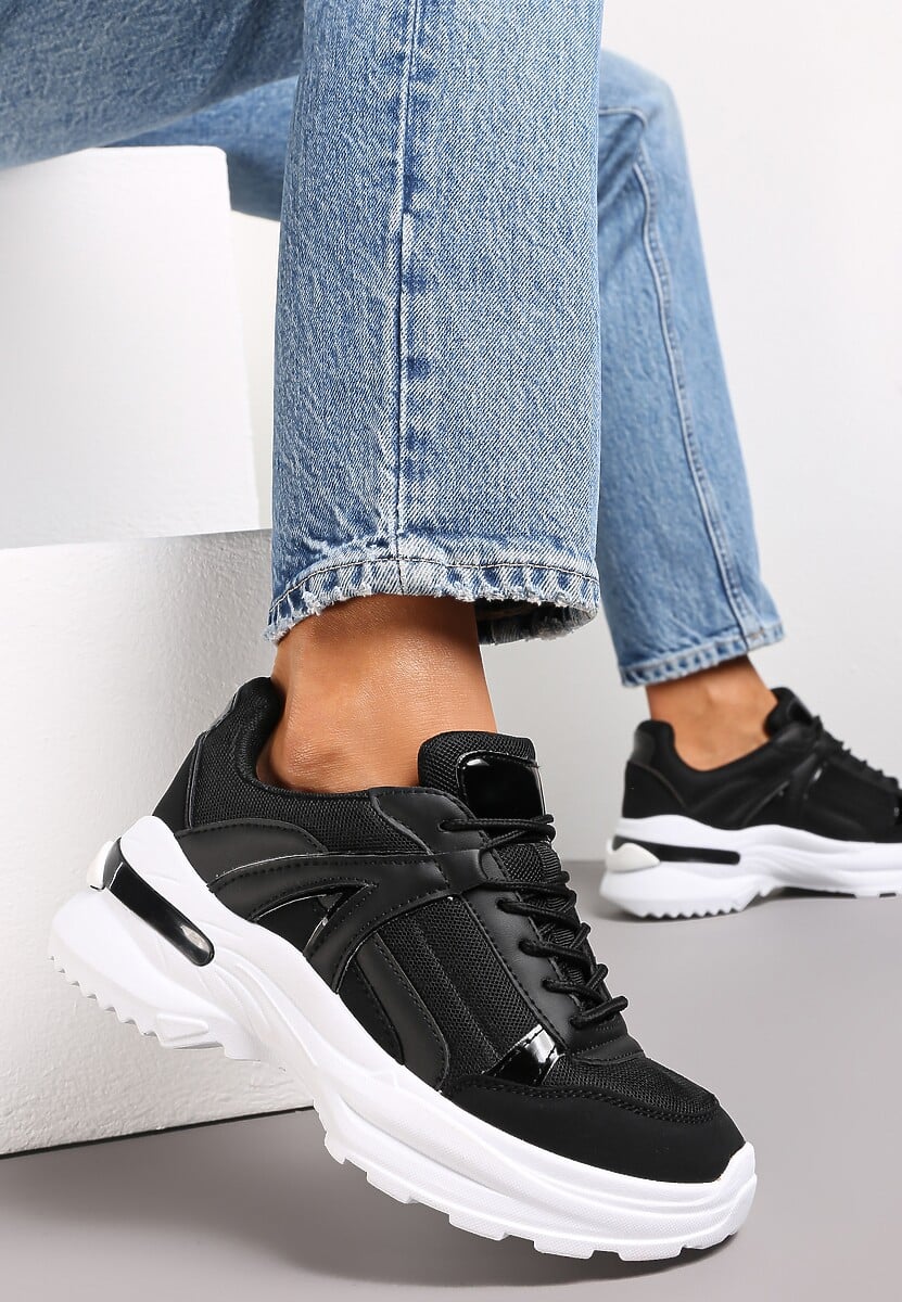 Czarne Sneakersy Hainei