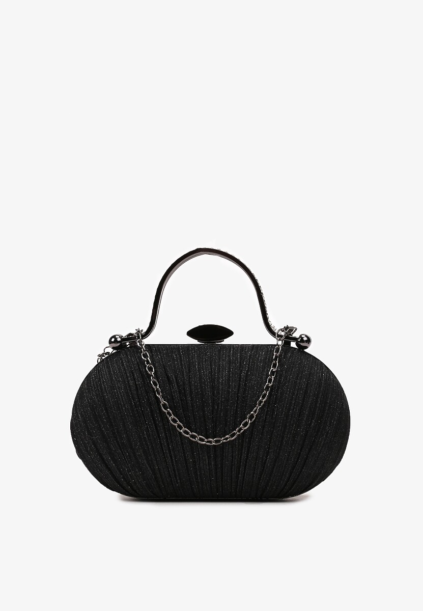 Złota Połyskująca Torebka Kopertówka z Brokatem Olizja