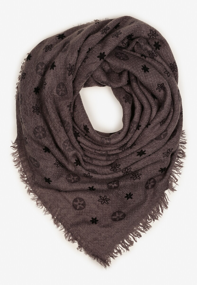 Niebieski Szalik z Geometrycznym Motywem Nomida