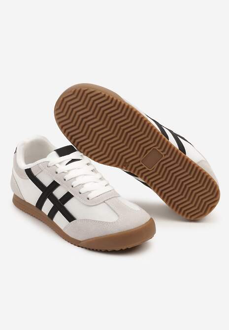 Białe Sneakersy Typu Klasyczne Tenisówki Isnnoria