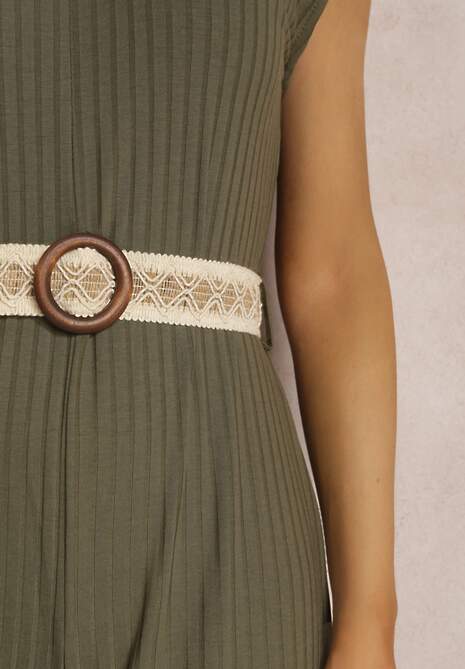 Ciemnozielony Kombinezon z Paskiem Artyse