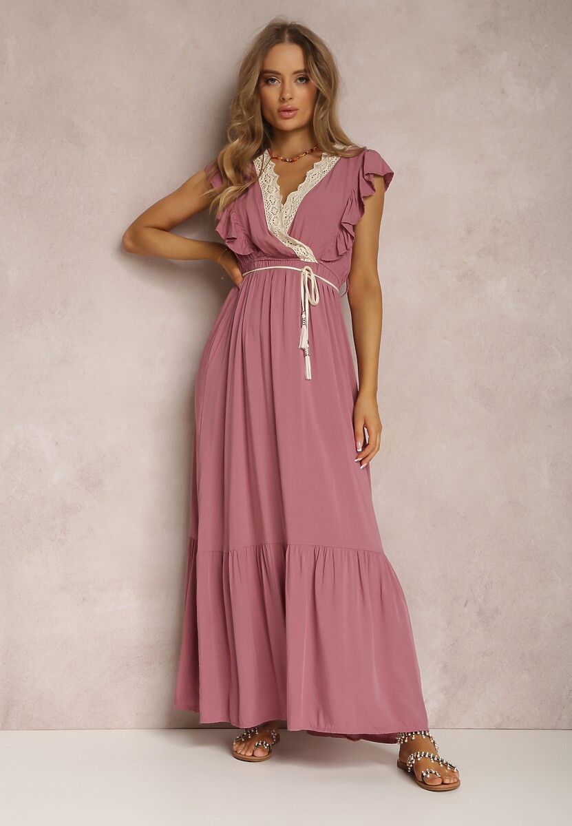 Różowa Sukienka Ampanie