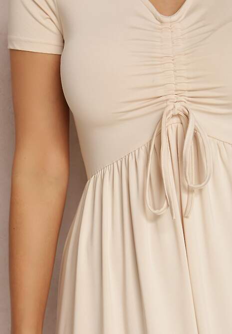 Jasnobeżowa Sukienka Naerilea
