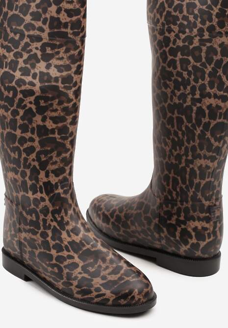 Wysokie Kalosze w Panterkę Zalivna