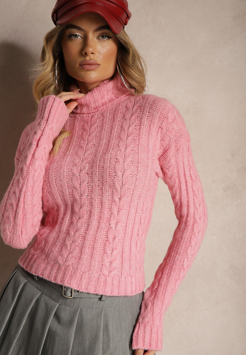 Jasnoróżowy Golf w Klasycznym Stylu Tortilla