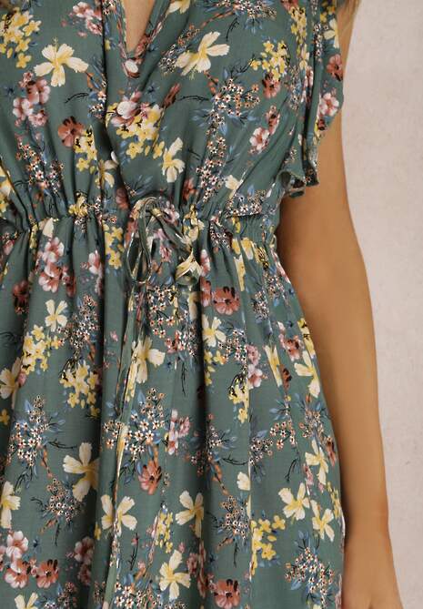 Zielona Sukienka z Wiskozy Philameia