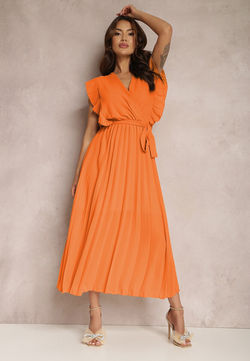 Pomarańczowa Sukienka Ismena