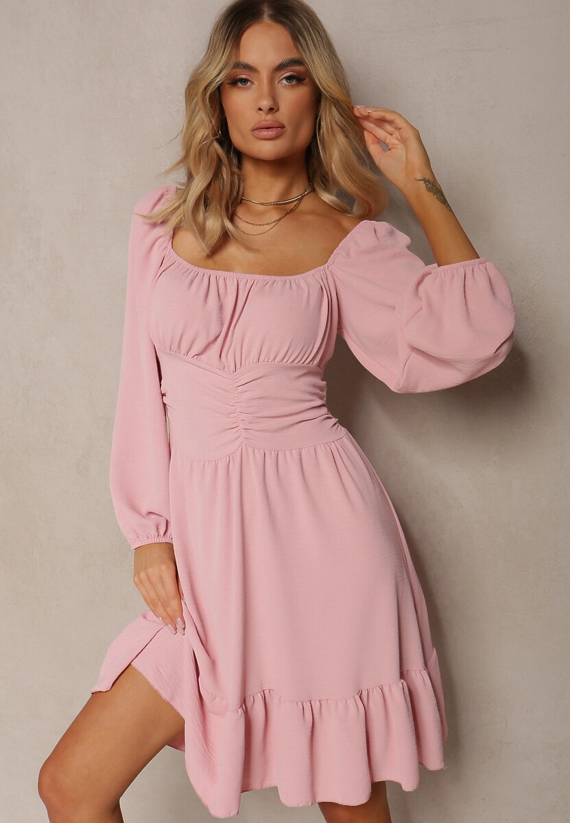 Biała Sukienka Megadia