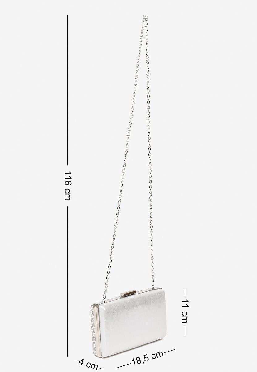 Srebrna Cyrkoniowa Torebka Vices z Dodatkowym Łańcuszkiem Vemiliae