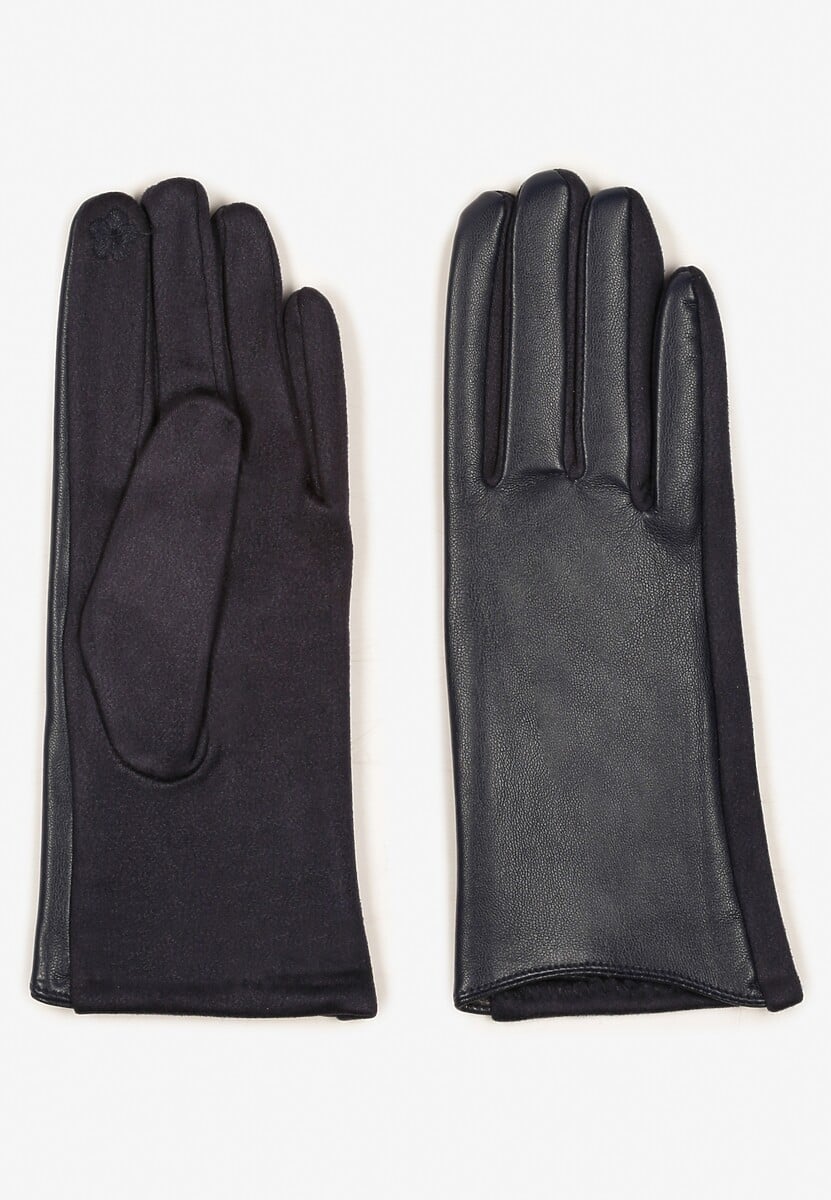 Szare Rękawiczki w Klasycznym Stylu Frolila