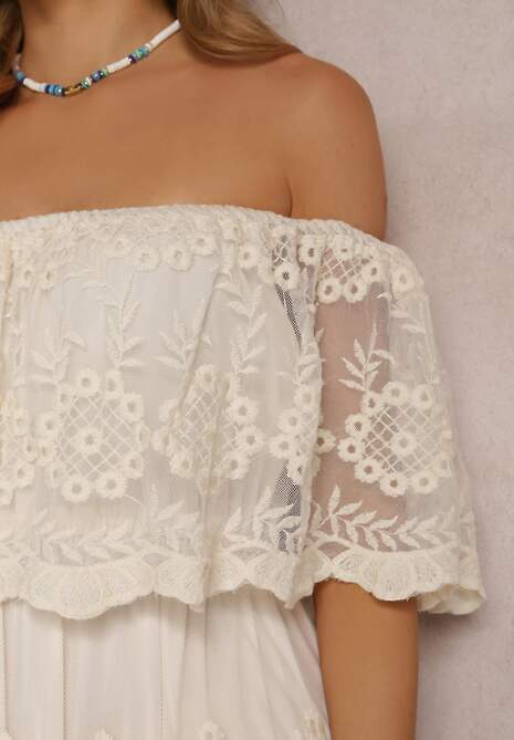 Beżowa Sukienka Bassam