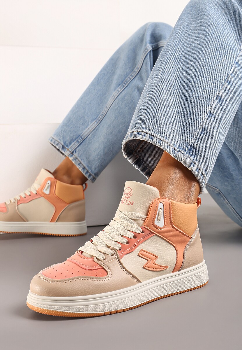 Pomarańczowe Sneakersy Aura