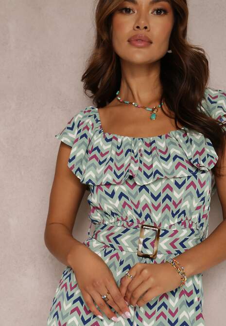 Miętowy Kombinezon Ameline