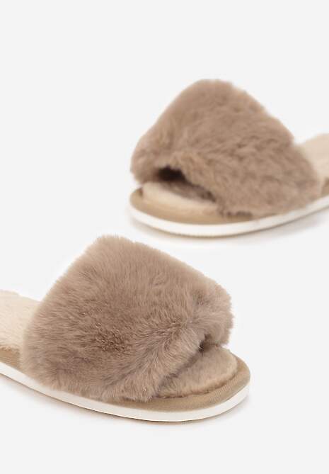 Beżowe Kapcie Iphandras