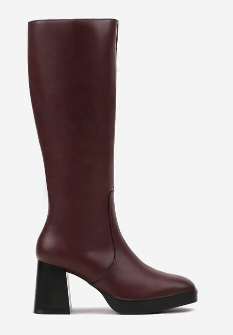 Bordowe Kozaki na Słupku z Lekkim Ociepleniem Ansilaria