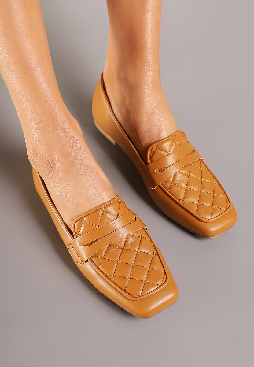 Ciemnobeżowe Mokasyny Sireviane