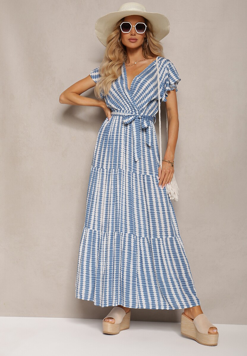 Niebieska Sukienka Ifamphei