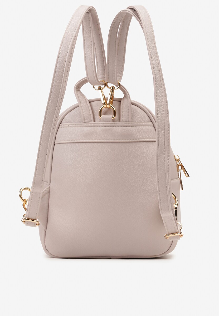 Jasnoszary Plecak z Kieszonką z Przodu i Regulowanymi Szelkami Crivon