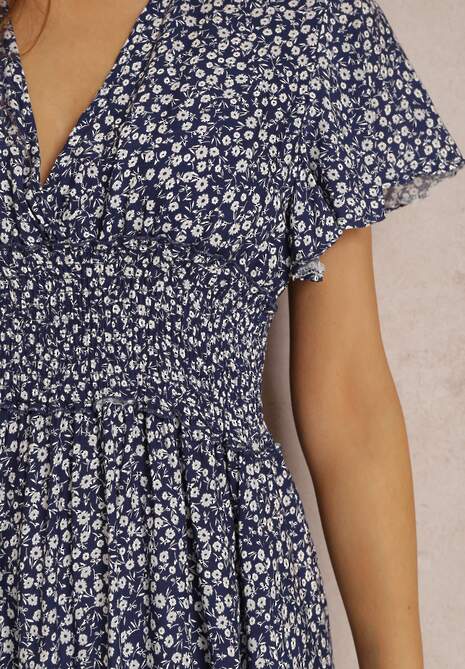 Granatowa Sukienka Amarhaia