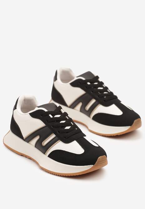 Czarne Sneakersy Ozdobione Geometrycznym Motywem Dalvisa