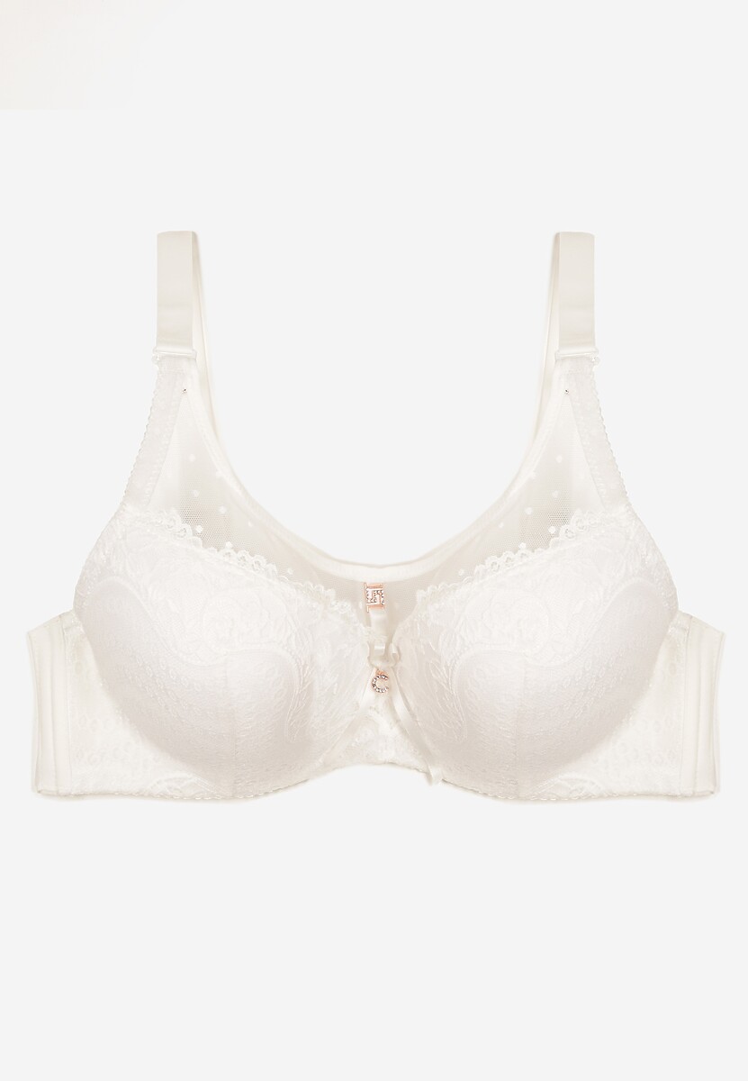 Jasnobeżowy Biustonosz z Usztywnionymi Miseczkami i Regulowanymi Ramiączkami Catarinas