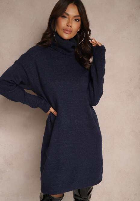 Granatowa Sukienka Milana