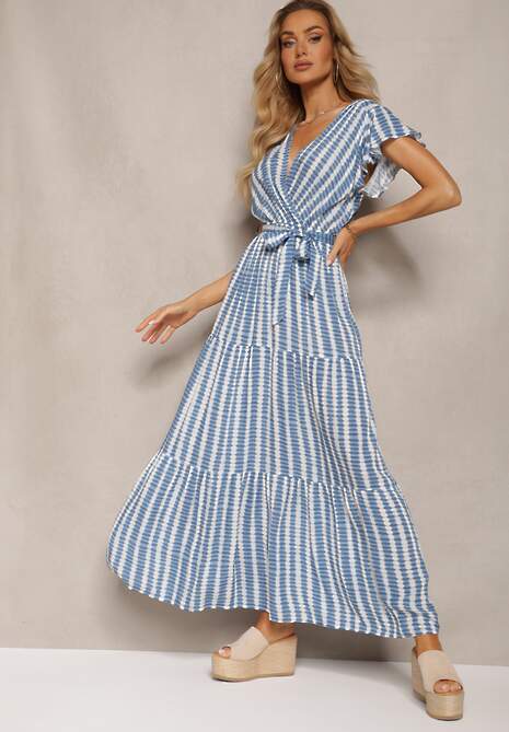 Niebieska Sukienka Ifamphei