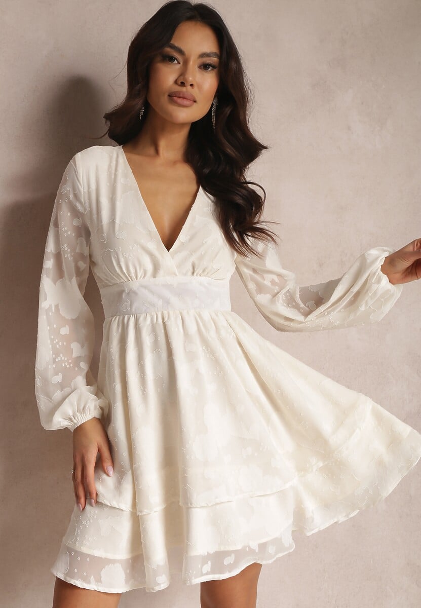 Kremowa Sukienka Maerista