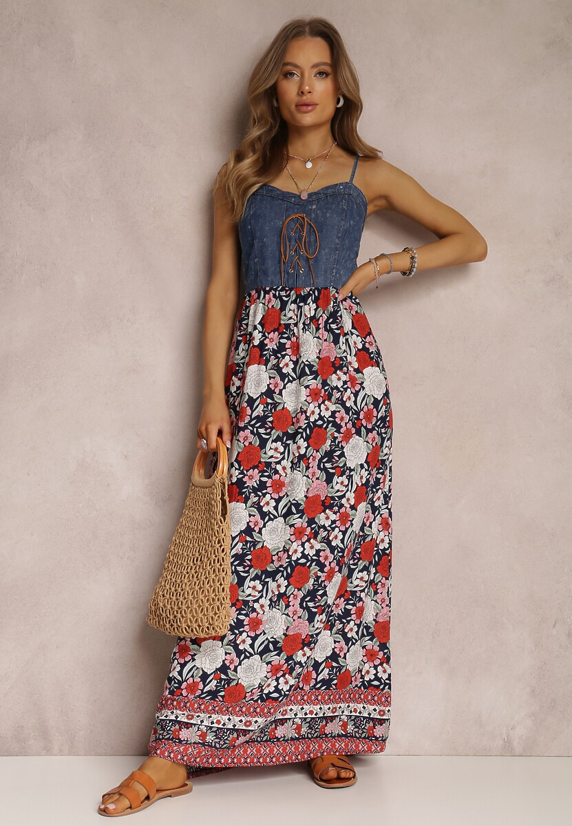 Granatowa Sukienka Tarain