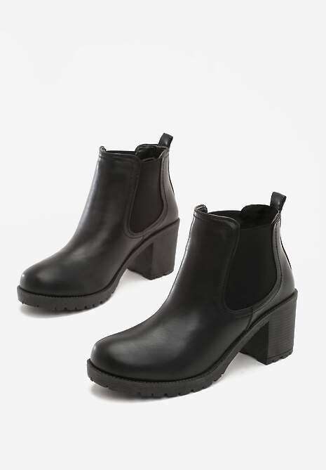 Czarne Botki Conner