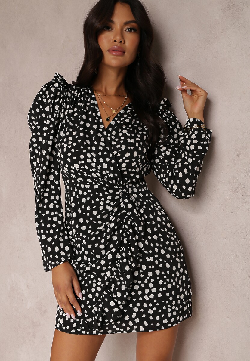 Biało-Czarna Sukienka Calinome
