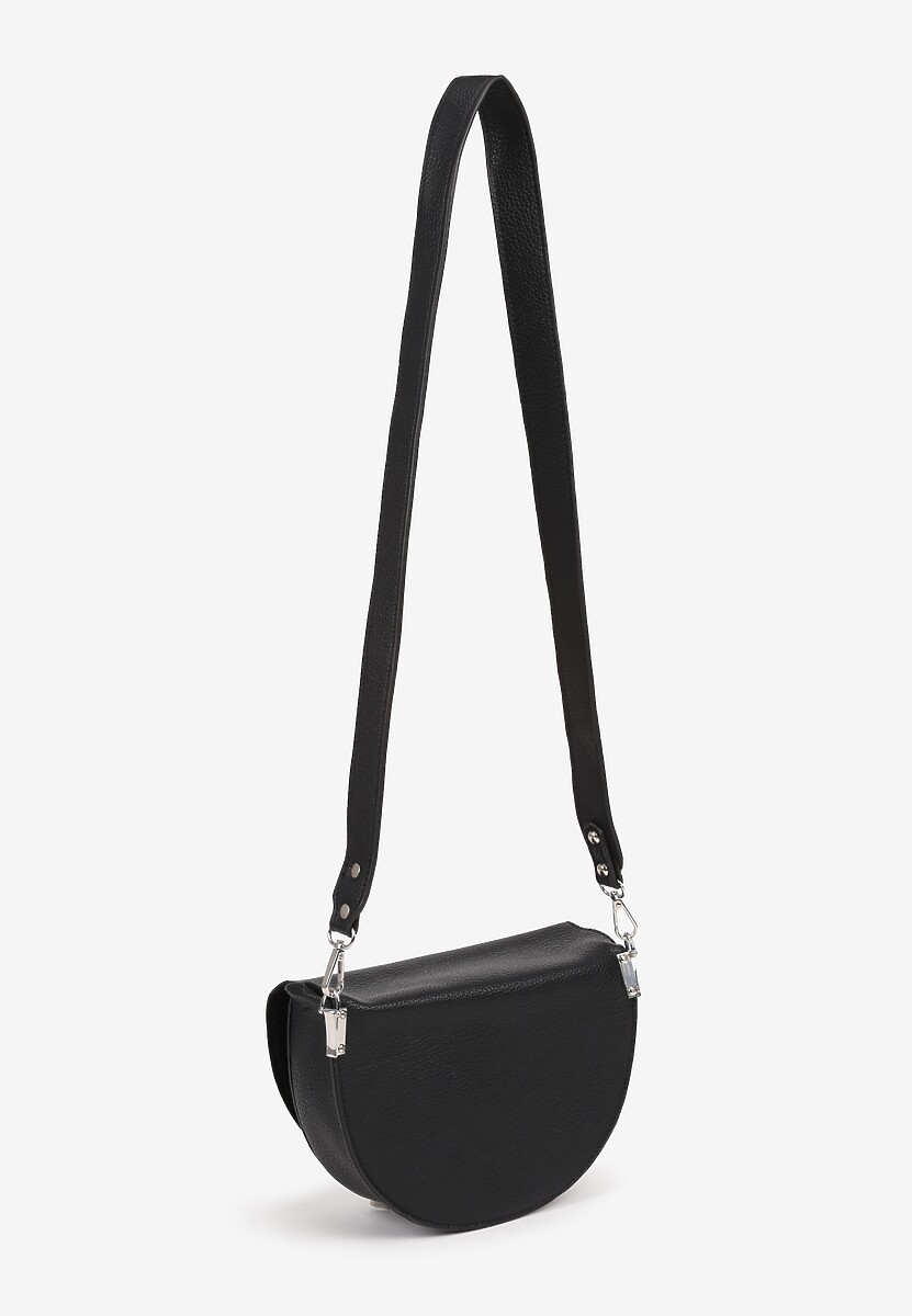 Czarna Torebka w Półokrągłym Kształcie Tanalinea