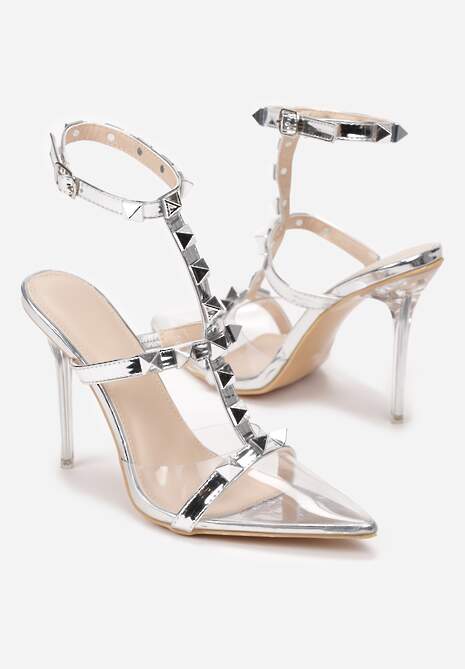 Srebrne Sandały Trusami