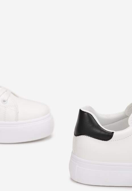 BIało-Czarne Sneakersy Thessomeda