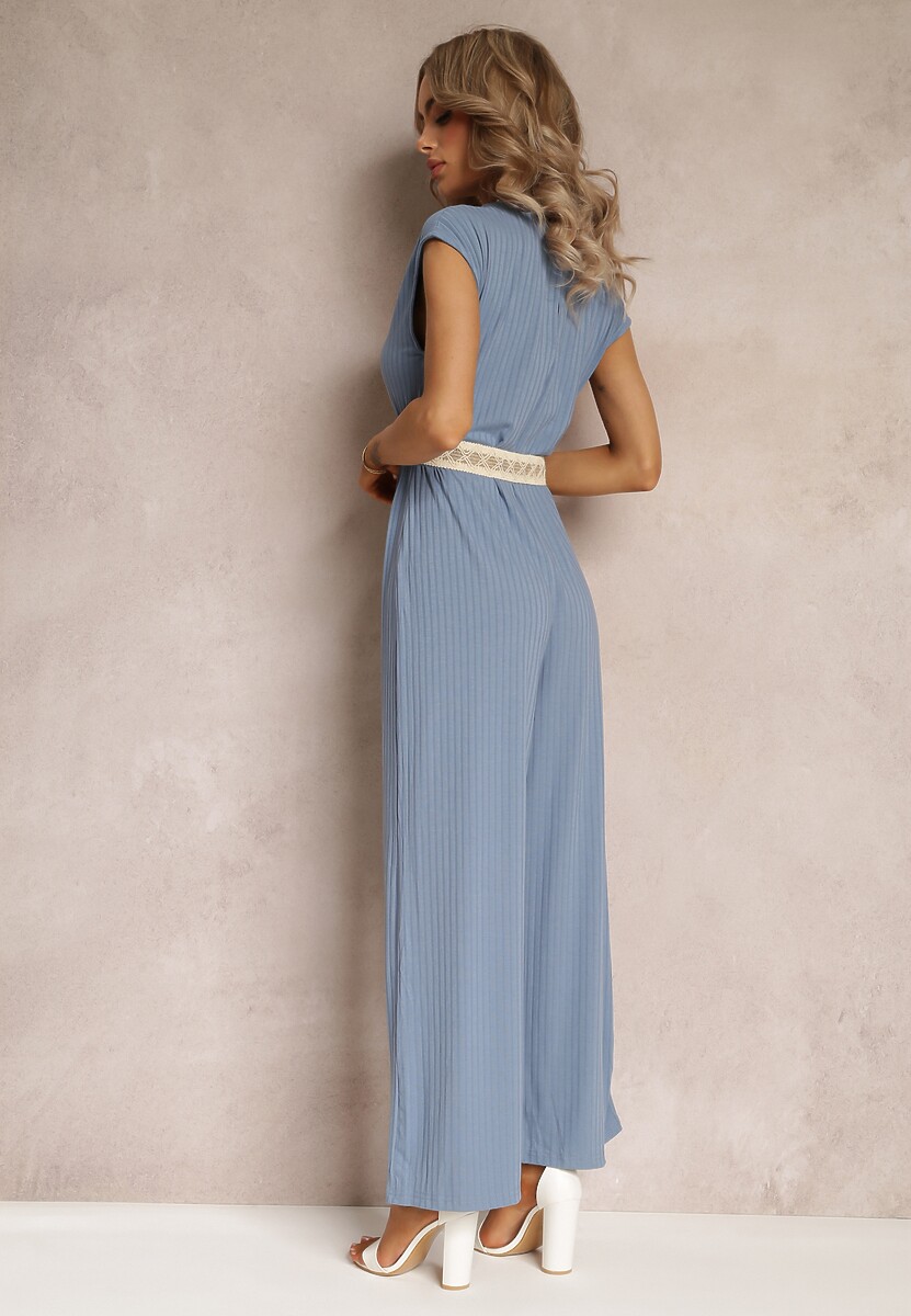 Niebieski Kombinezon z Paskiem Artyse