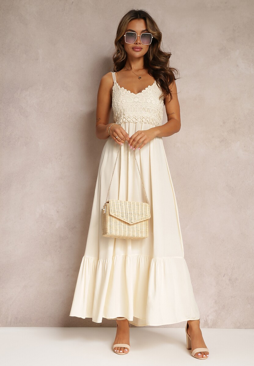 Beżowa Sukienka Chryazire