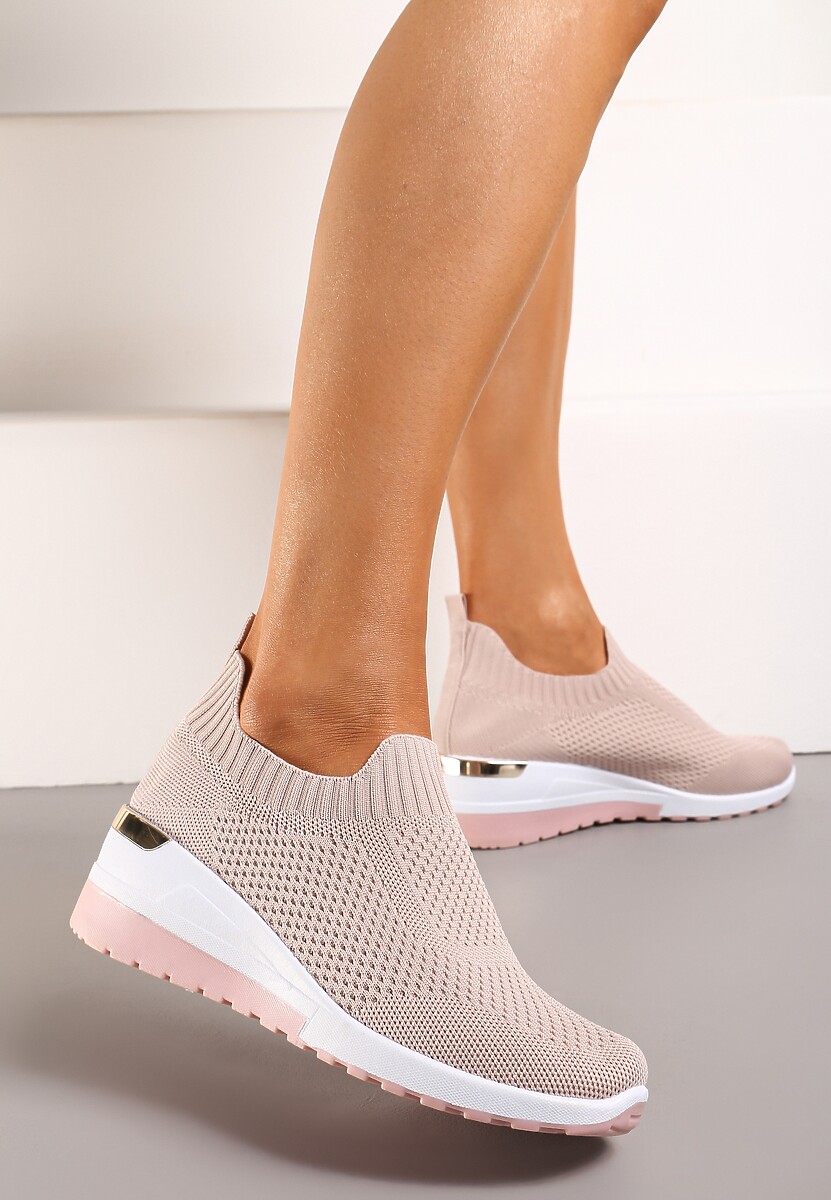 Różowe Buty Sportowe Mellasia