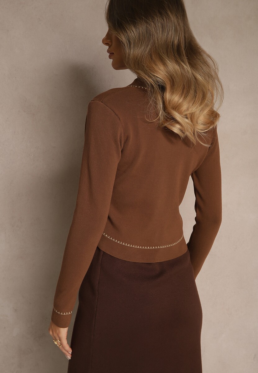 Brązowy Kardigan Xoc