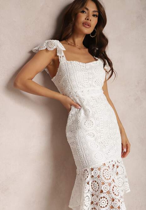 Biała Sukienka Andramia