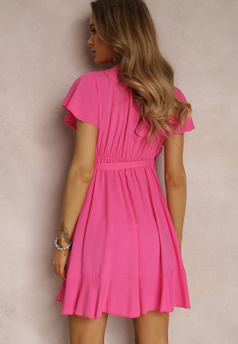 Fuksjowa Sukienka z Wiskozy Amathomela