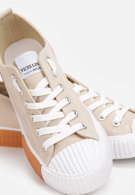 Beżowe Trampki Athizephila