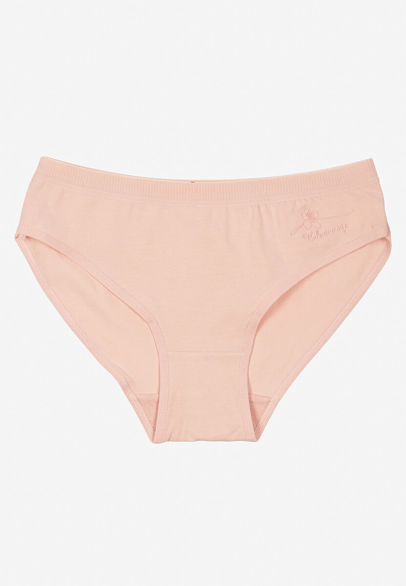Jasnoróżowe Majtki z Bawełny Typu Figi Afitia